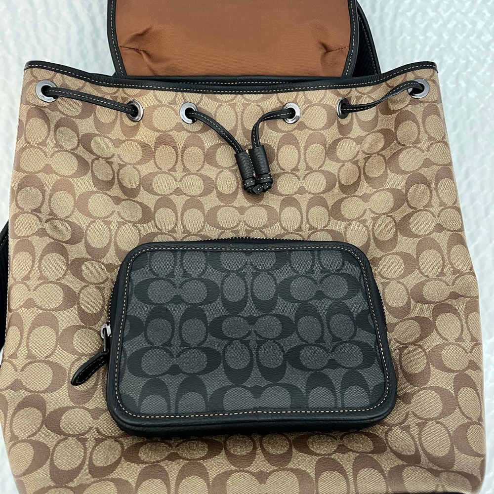 Coach Sullivan Backpack In Blocked Signature Canvas - Picture 5 of 10